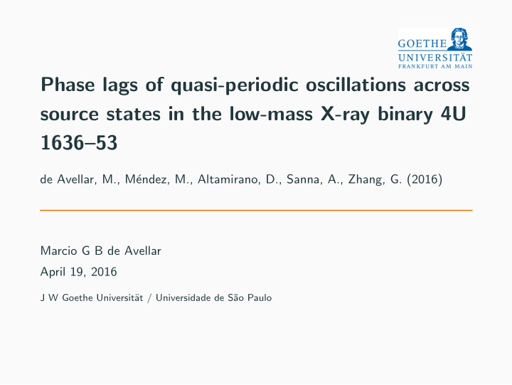 phase lags of quasi periodic oscillations across source