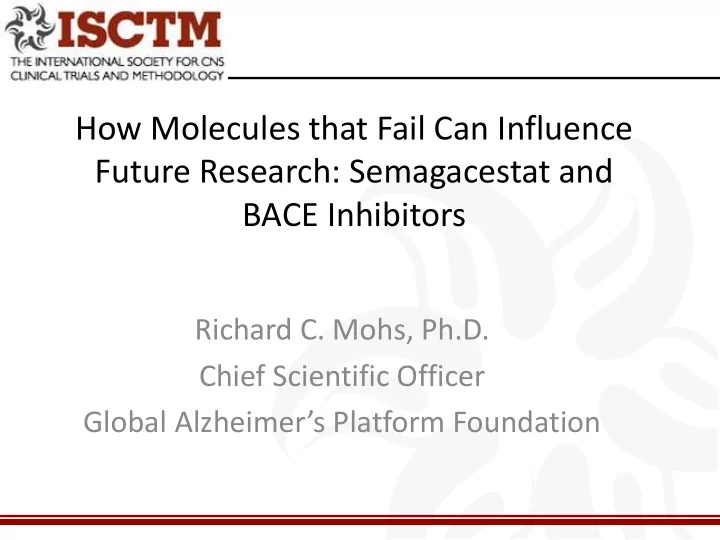 how molecules that fail can influence future research
