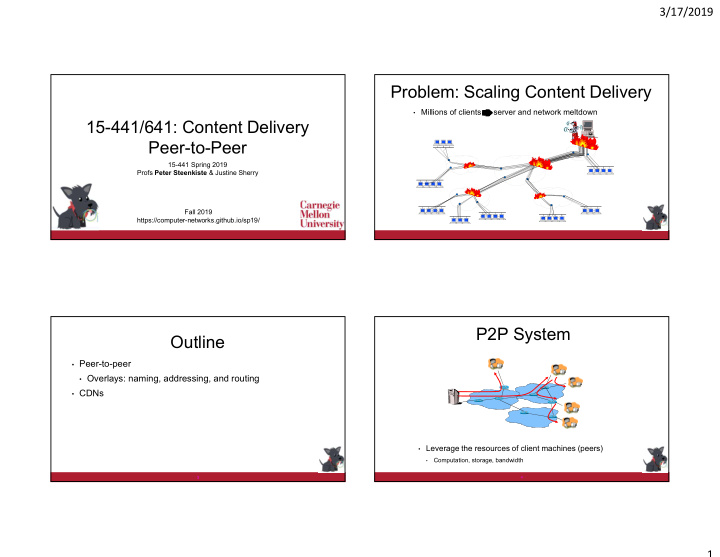 problem scaling content delivery