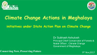 climate change actions in meghalaya