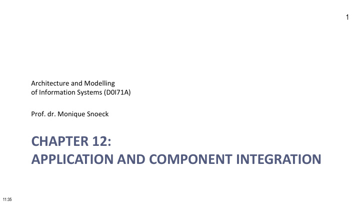 chapter 12 application and component integration