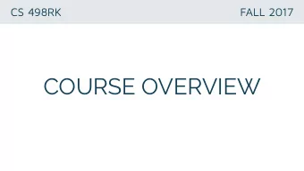COURSE OVERVIEW  WEB SKILL SETS  Front end  Back end  Design  Front-End  Back-End  MY BLOG  HTTP