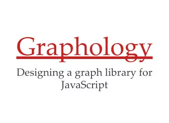 Graphology  Designing a graph library for  JavaScript  Speakers  Guillaume Plique (  )