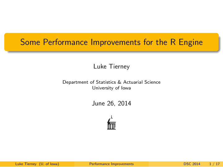 some performance improvements for the r engine