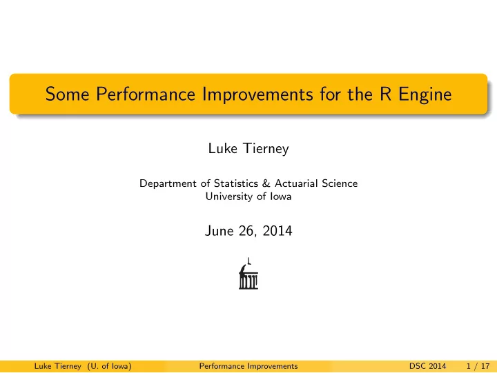 some performance improvements for the r engine