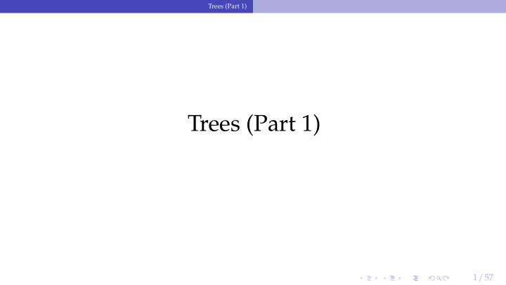 trees part 1