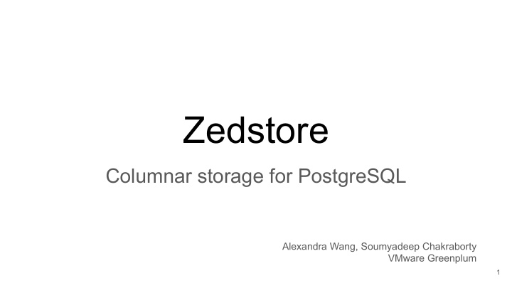 zedstore