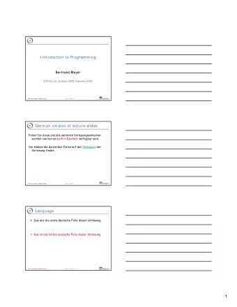 1  Choose your language  4  Exercise sessions (bungsgruppen) are available in  German (5) and