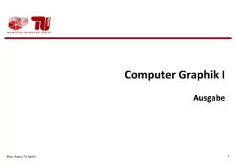 3D  Graphik-Pipeline    Anwendung    Geometrieverarbeitung