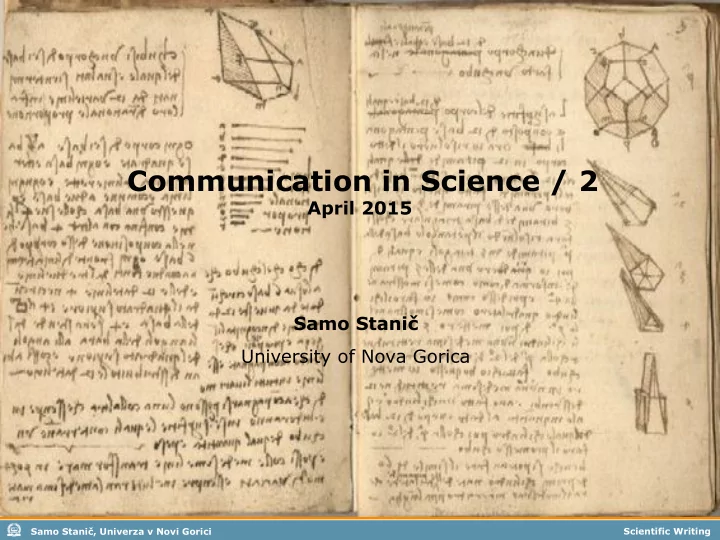 communication in science 2