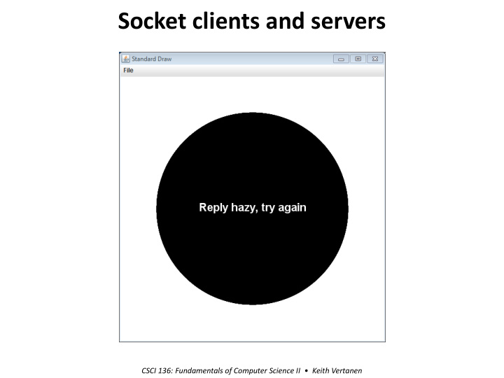 socket clients and servers