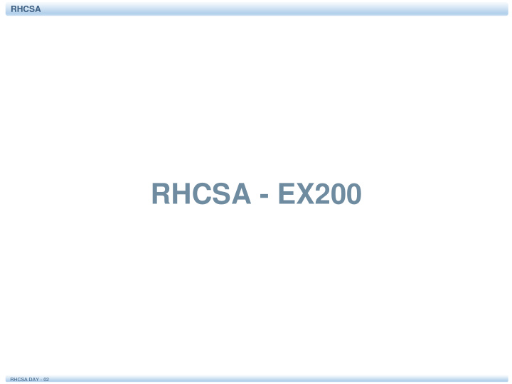 rhcsa ex200