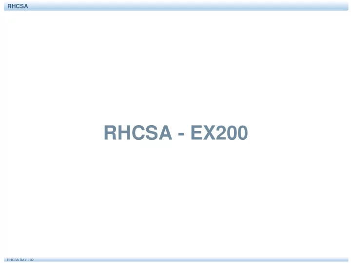rhcsa ex200