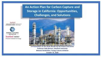 Challenges, and Solutions  A Presentation on the Study Results by the Project Executives  Professor