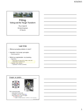 2  9/23/2015  Measuring affinity for edge weights  =.2  Data points  A  ffinity  matrices  =.1