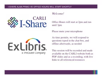 Welcome!  Office Hours will start at 2pm and run  until 3pm  Please mute your microphone  As time