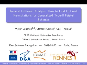 General Diffusion Analysis: How to Find Optimal  Permutations for Generalized Type-II Feistel
