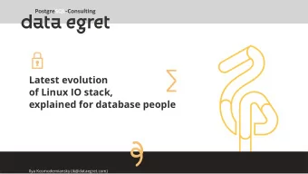 Latest evolution  of Linux IO stack,  explained for database people  Ilya Kosmodemiansky