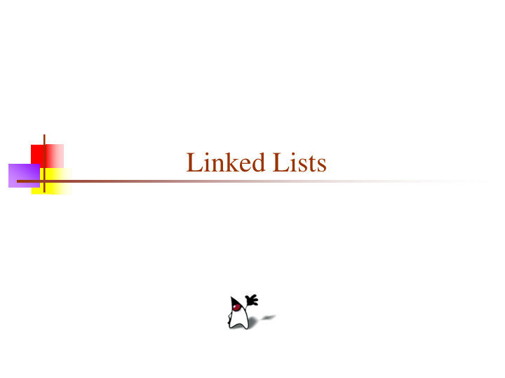 linked lists anatomy of a linked list