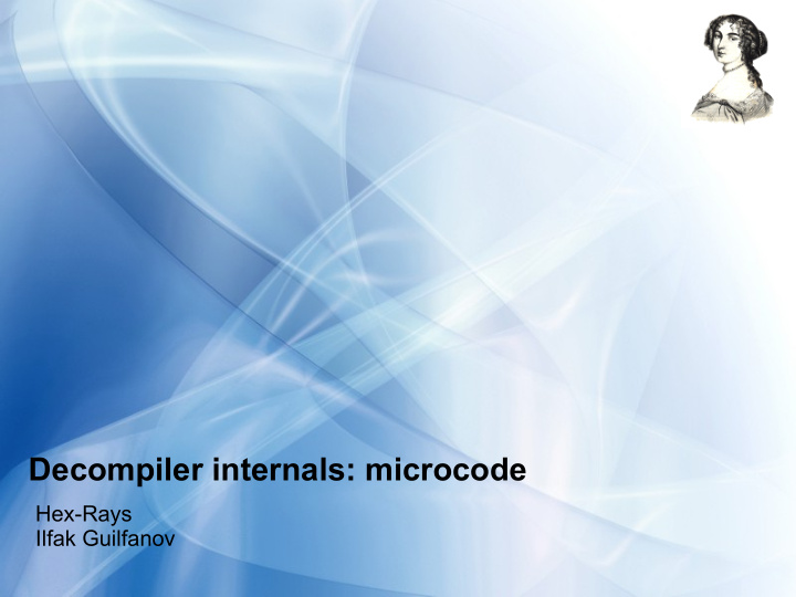 decompiler internals microcode