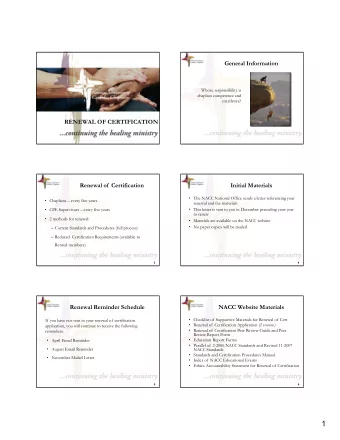 1  Submitting Materials  You have a full year to submit materials but we encourage  you to