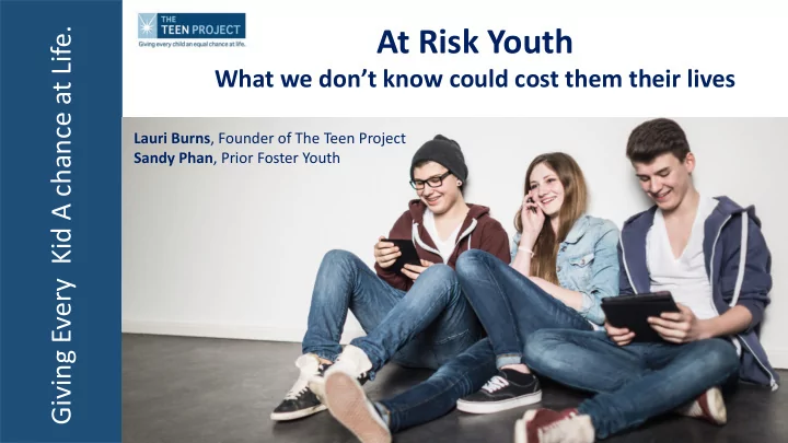 at risk youth