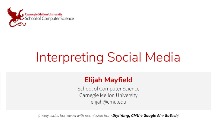 interpreting social media