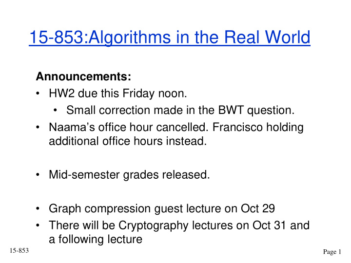 15 853 algorithms in the real world