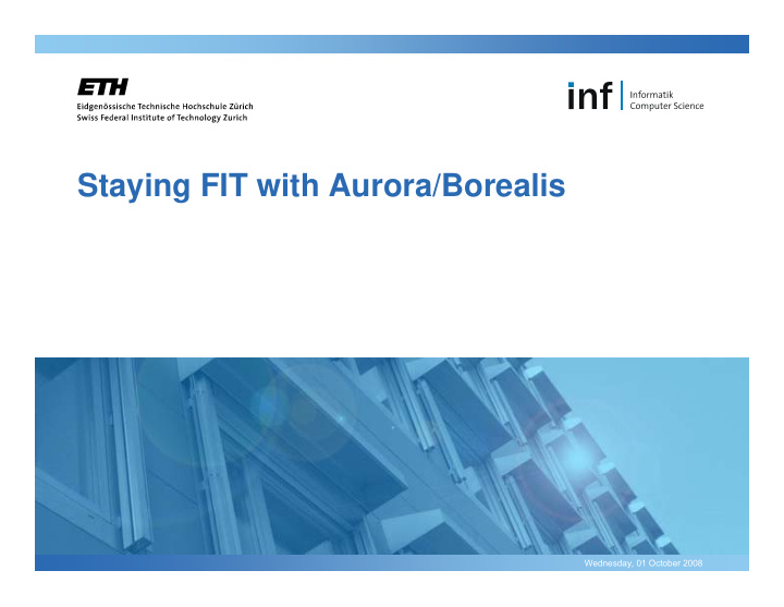 staying fit with aurora borealis