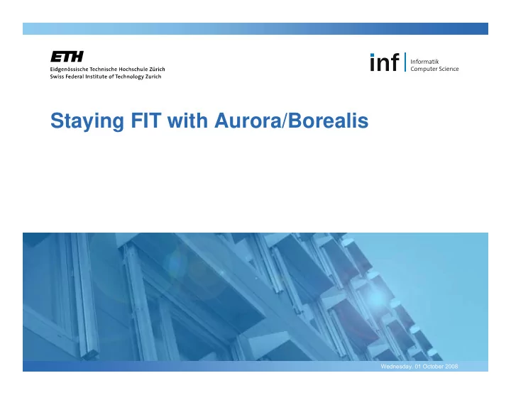 staying fit with aurora borealis