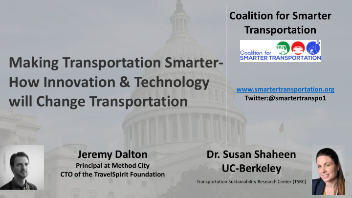 making transportation smarter