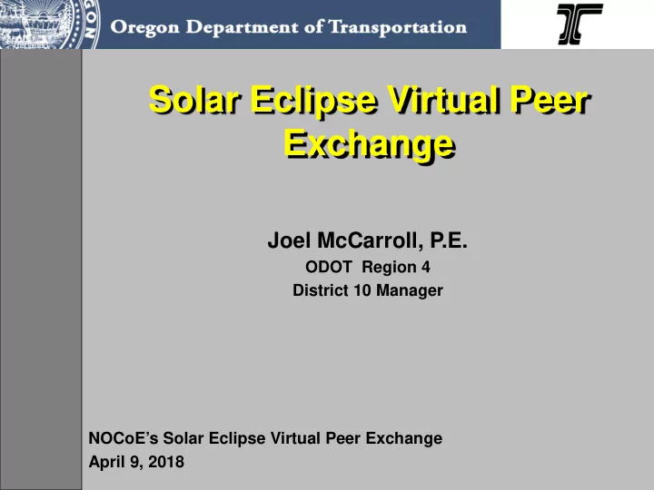 solar eclipse virtual peer exchange