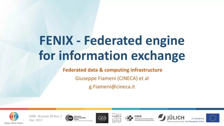 for information exchange