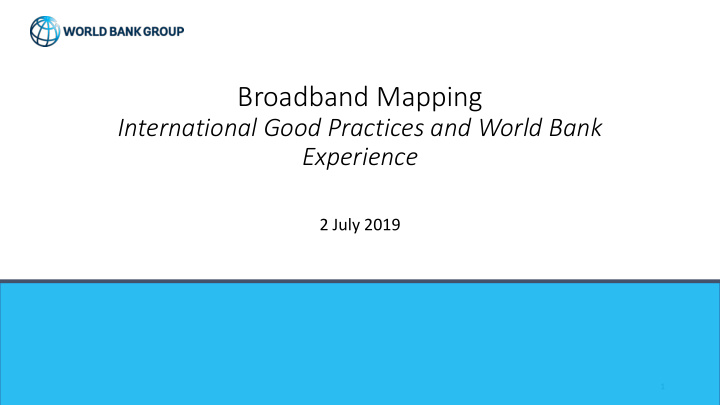 broadband mapping