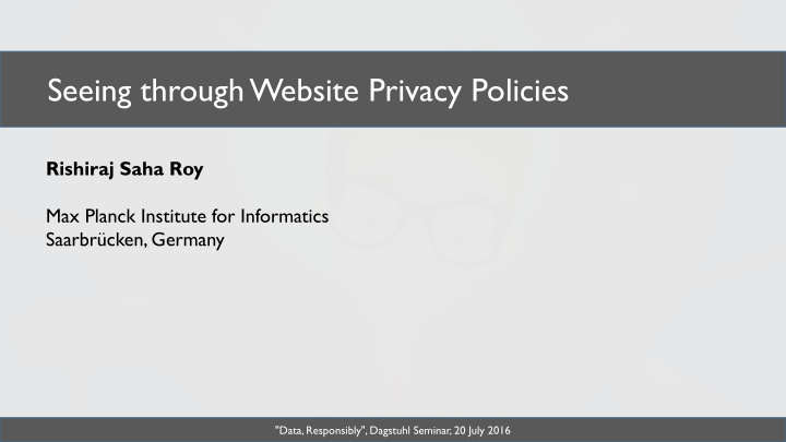 seeing through website privacy policies