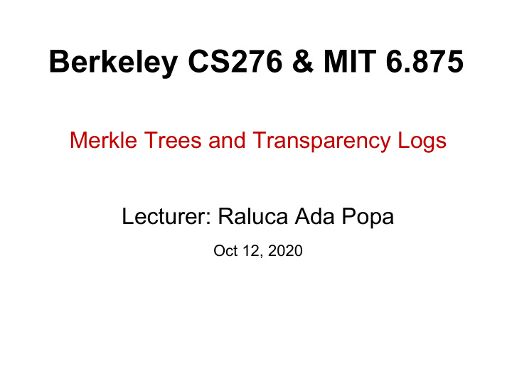 berkeley cs276 mit 6 875