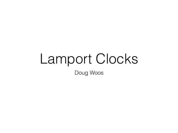 lamport clocks