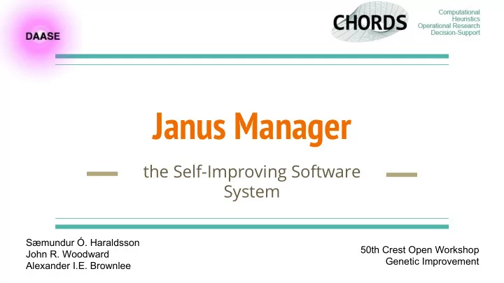 janus manager