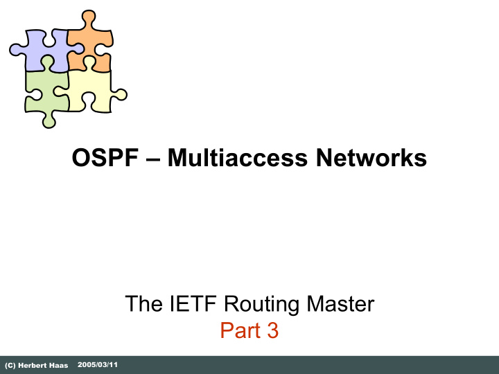 ospf multiaccess networks