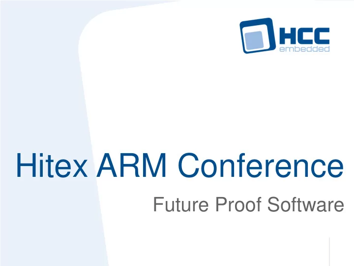 hitex arm conference