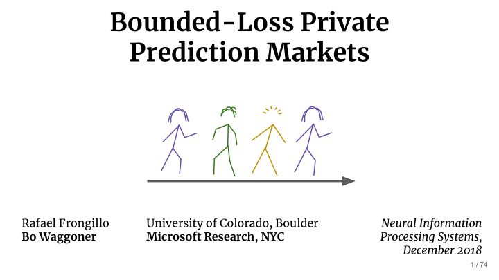 bounded loss private prediction markets