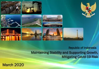 March  Ma  ch 202  020  About  t Invest  estor  or Relati  lations  ons Uni  Unit  t of the Repub