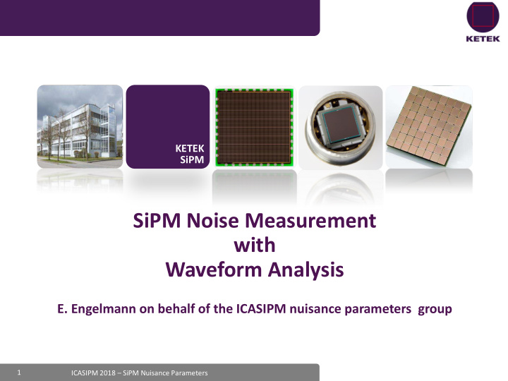 sipm noise measurement