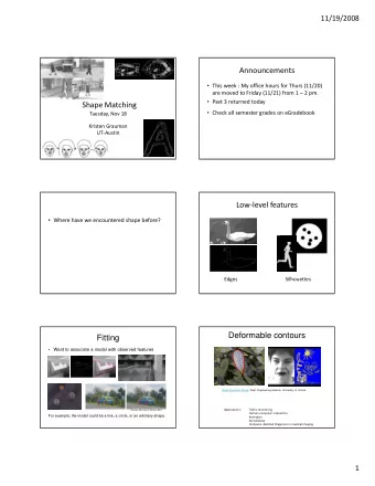 Announcements  This week : My office hours for Thurs (11/20) are moved to Friday (11/21) from 1