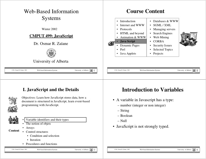 web based information course content systems