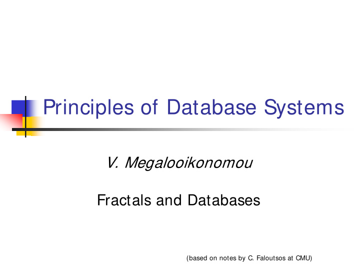 principles of database systems