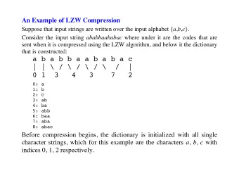 a b a b b a a b a b a c  | | \ / \ / \ / \  /  |  0 1  3   4   3    7   2  0: a  1: b  2: c  3: ab