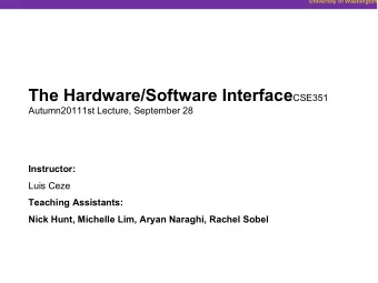 Who is Luis?  PhD in architecture,  multiprocessors, parallelism,  compilers.  University of