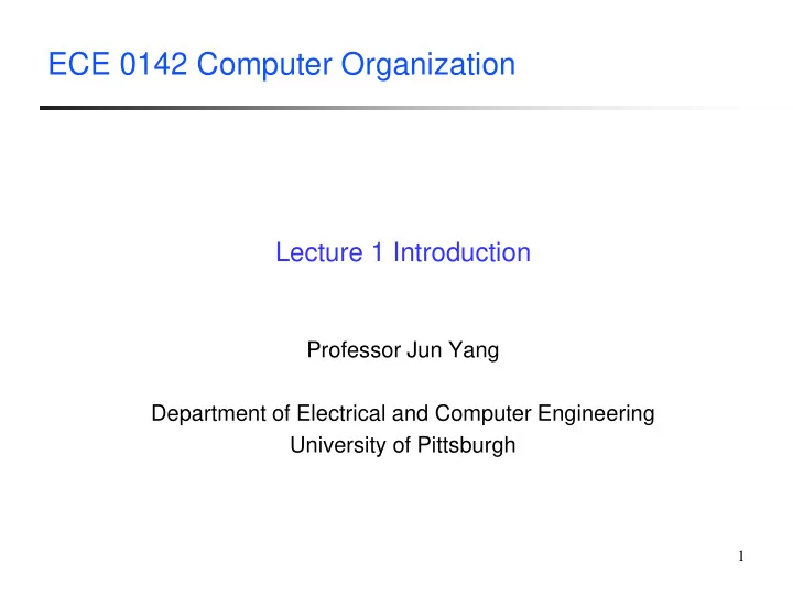 ece 0142 computer organization