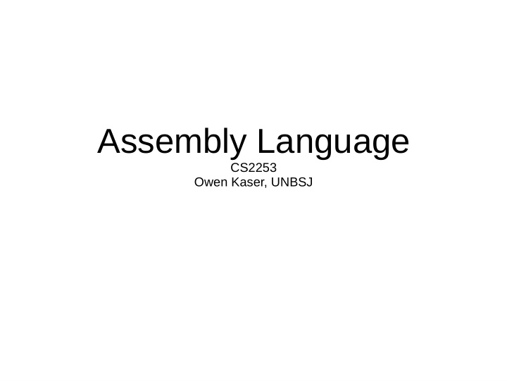 assembly language